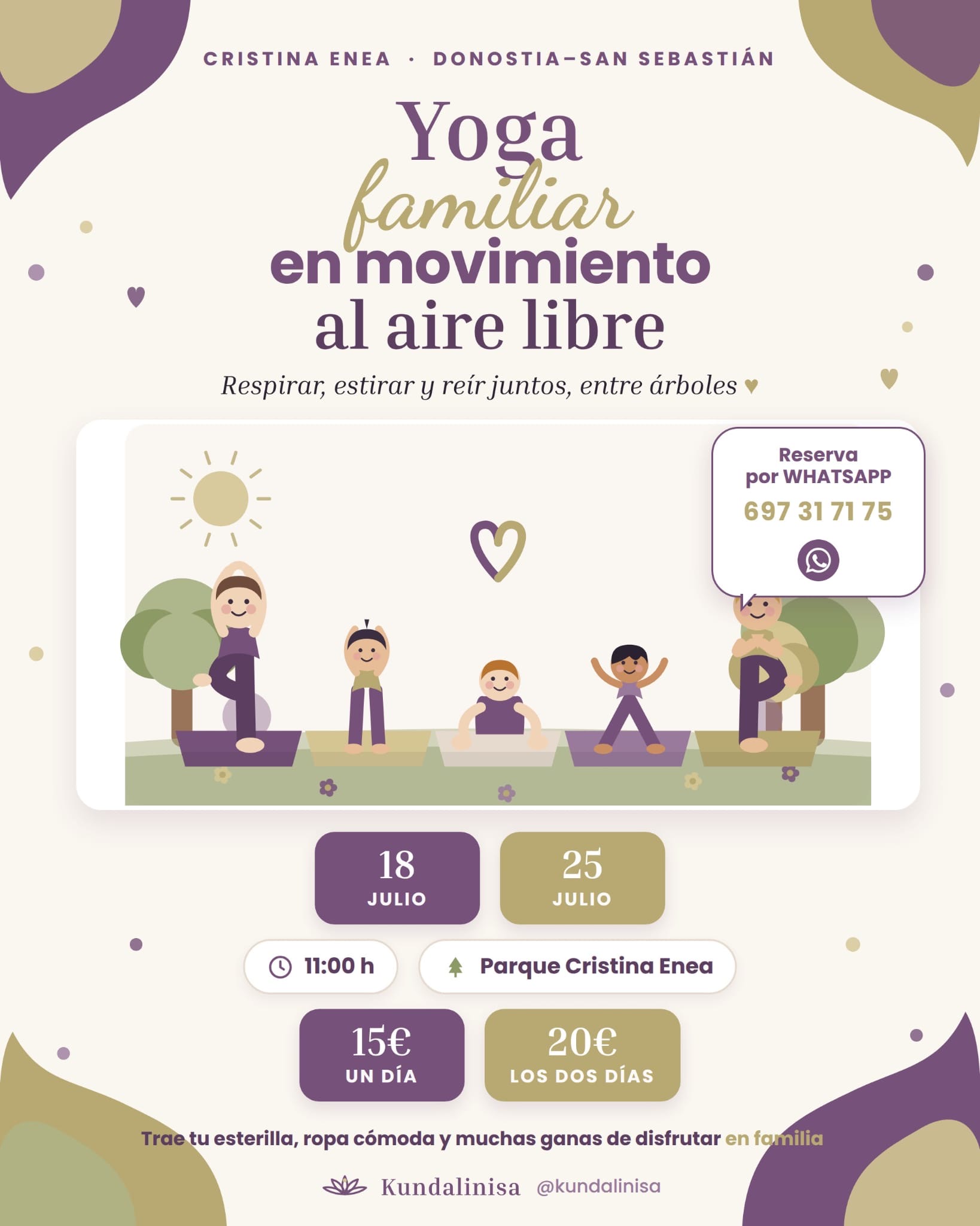 Yoga en Familia en Cristina Enea